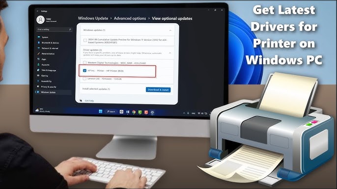How do I manually update Printer drivers? 